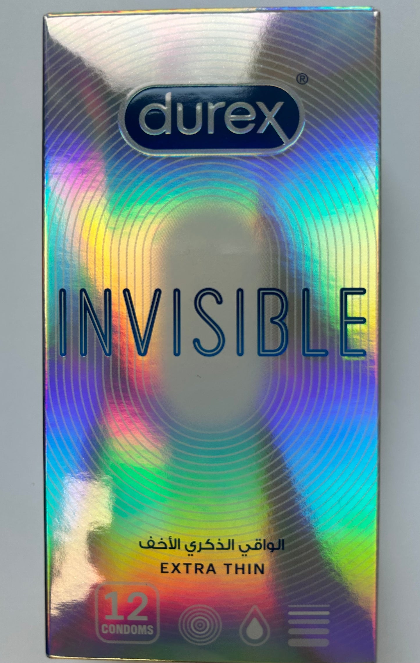 Durex Invisible Extra Thin Condoms (Box of 12)